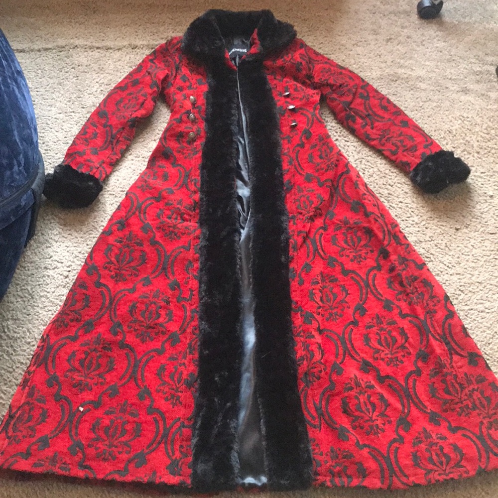 Crimson Red Winter Coat